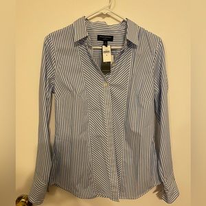 Banana Republic Riley Tailored Fit Striped Shirt Size 4 NWT